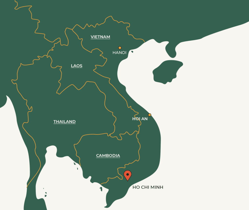 Ho Chi Minh on map