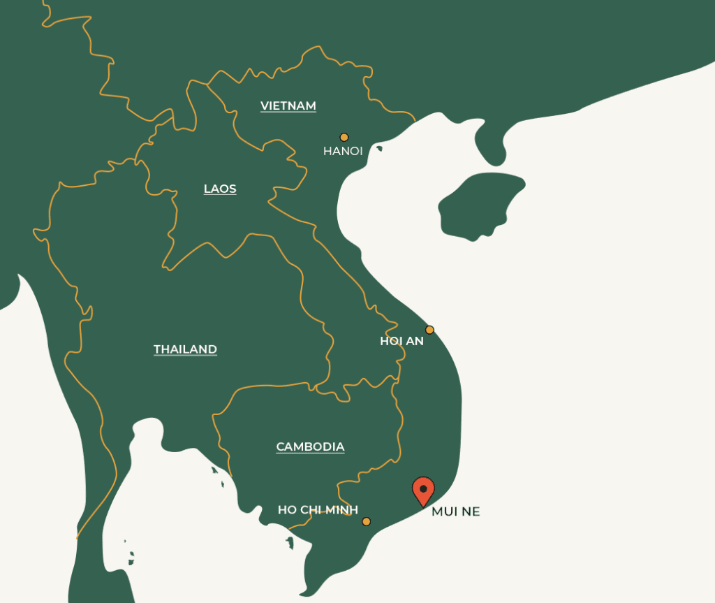 Mui Ne city on map
