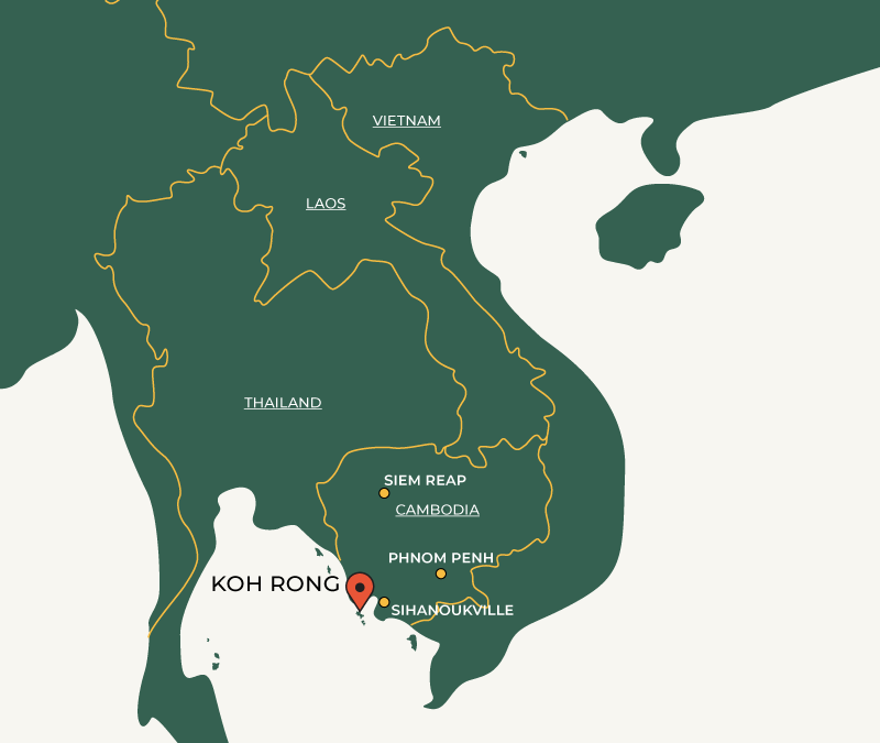 Koh Rong on map