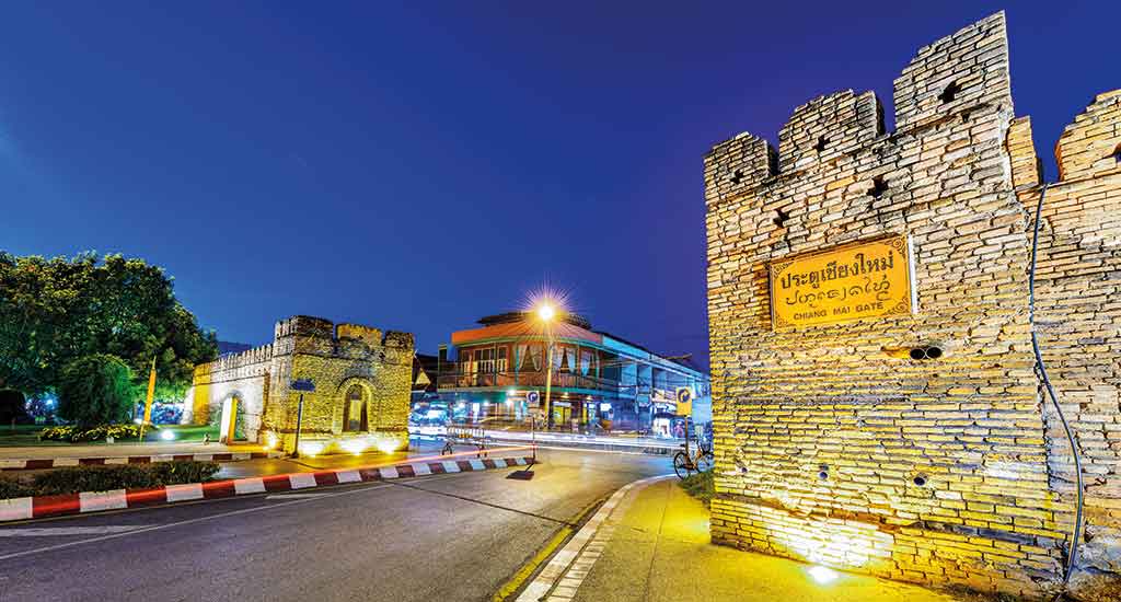 Old City West Gate of Chiang Mai.
