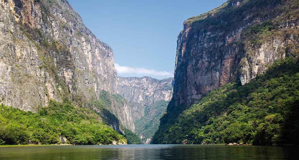 Sumidero Canyon in San Cristobal Mexico