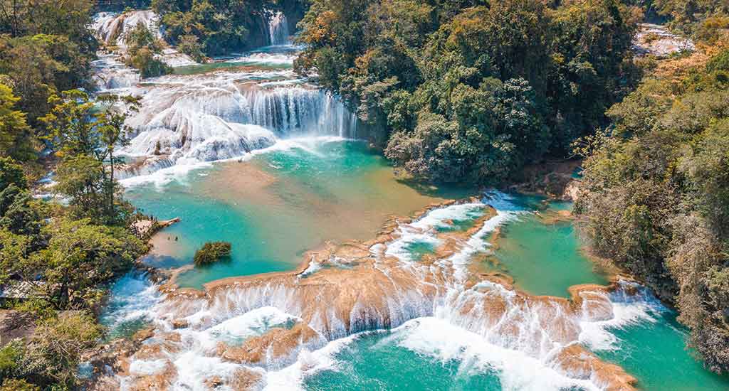 Agua Azul in San Cristobal Mexico