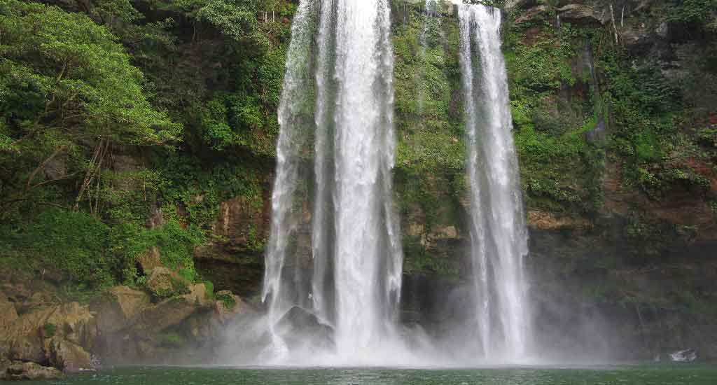 Misol Ha waterfall in San Cristobal Mexico