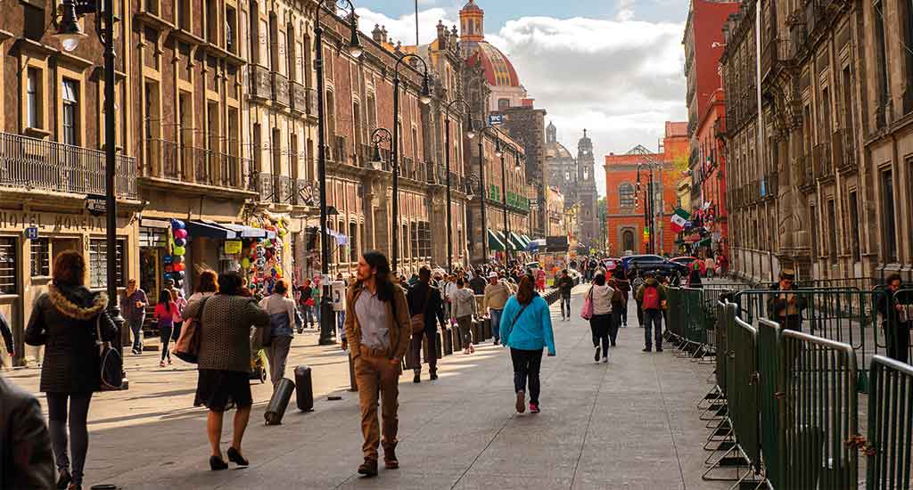 Historical part of Mexico City