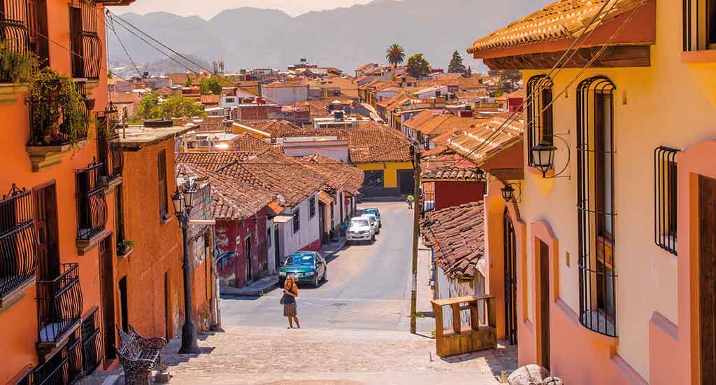 Historical centre in San Cristobal Mexico