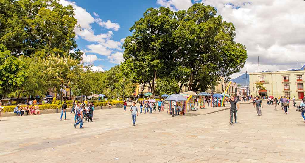 Main square of Oaxaca Mexico