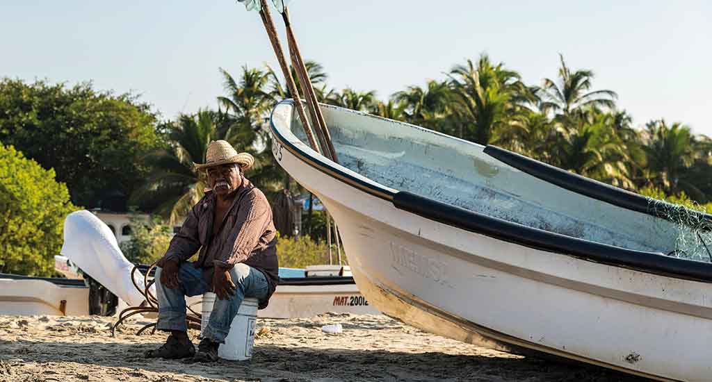 Fisherman in Puerto Escondido Mexico