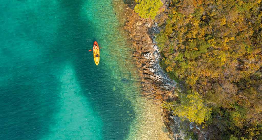 Kayaking in Korcula