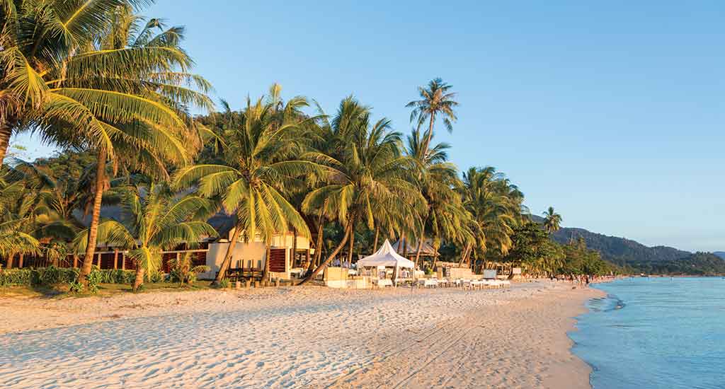 White sand beach in Koh Chang