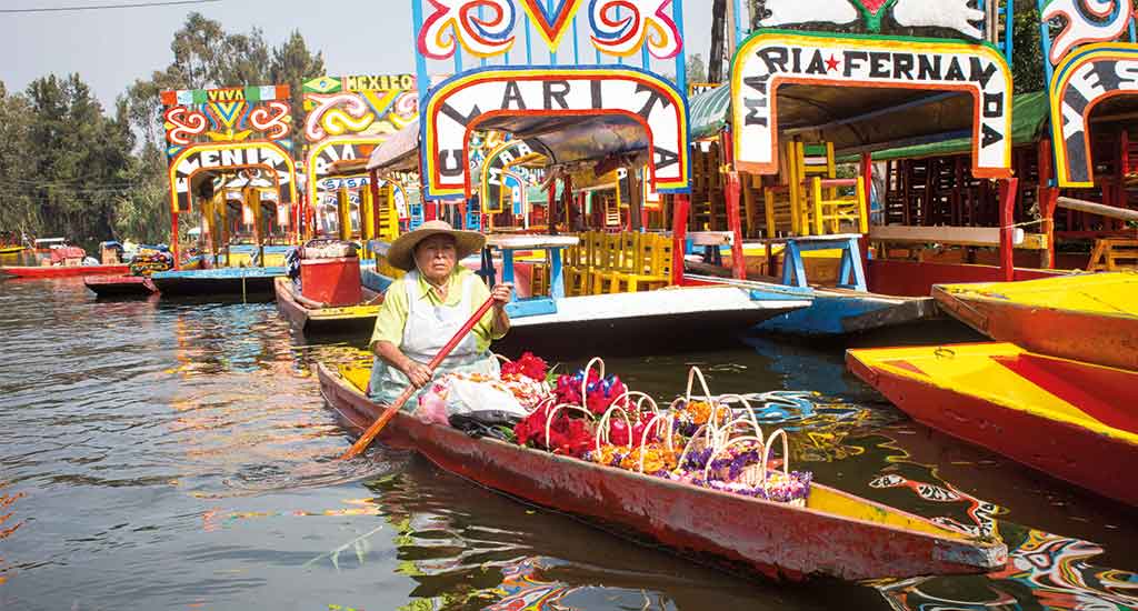 Xochimilco Canal in Mexico City