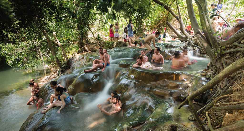 Hot spring in Krabi province