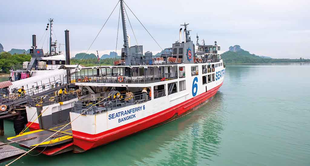 Ferry at Surat Thani port