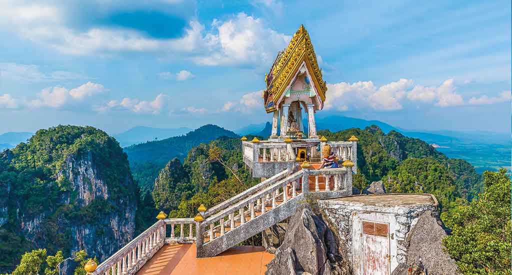 Tiger cave temple or Wat Tham Suea at Krabi province