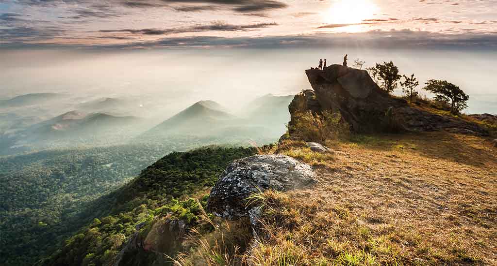 Khao Luang mountain in Ramkhamhaeng National Park