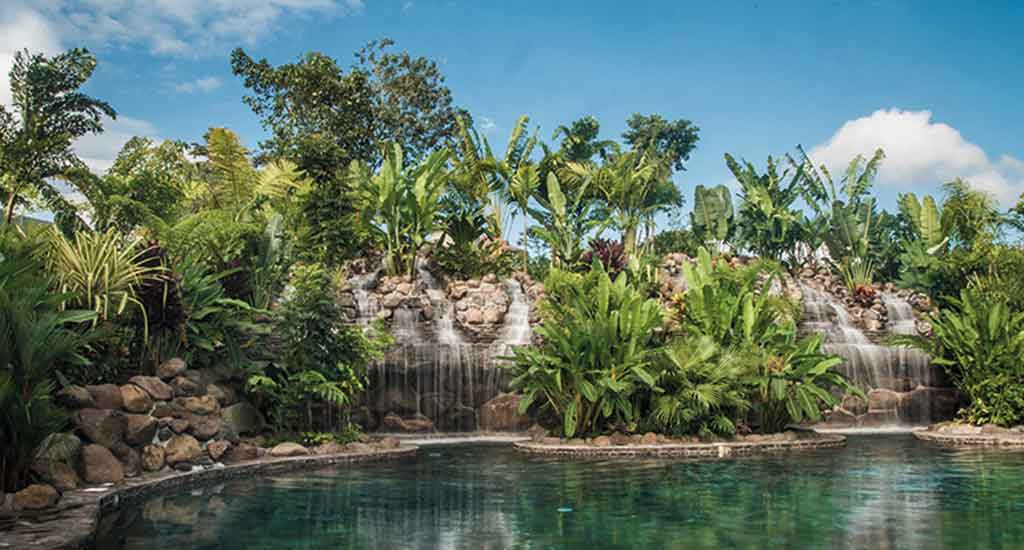 Kalambu hot springs in La Fortuna Costa Rica