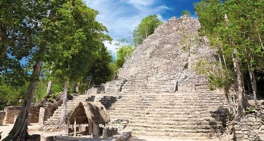 La Iglesia in Coba Mayan city Mexico