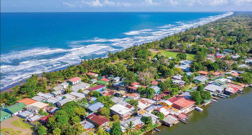 Tortuguero village in Costa Rica