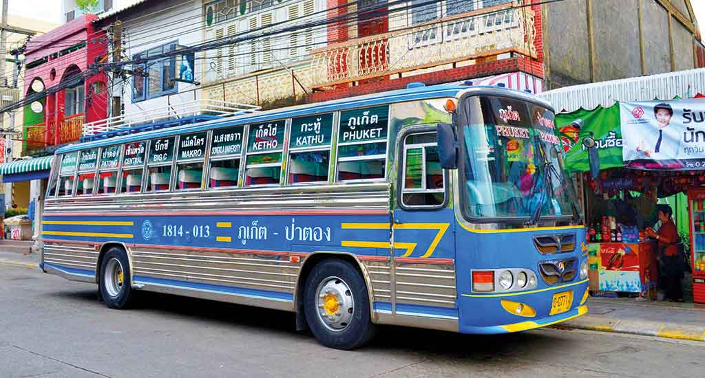Bus in Phuket Thailand