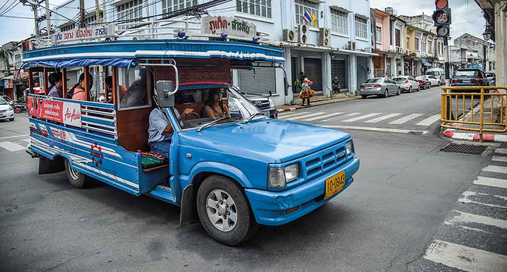 Songtaew in Phuket Thailand