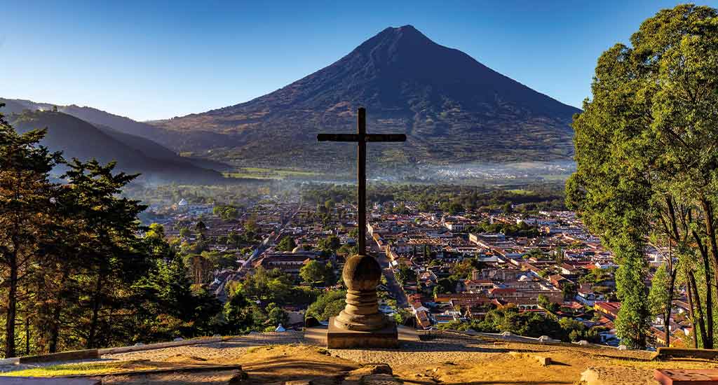 Cross from the viewpoint in Guatemala