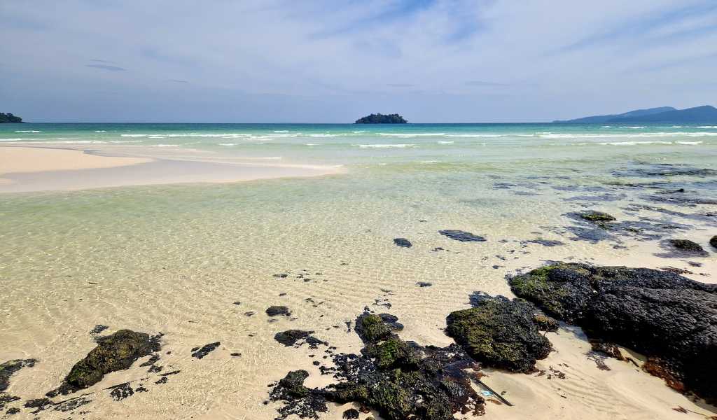 Crystal clear water on Koh Rong