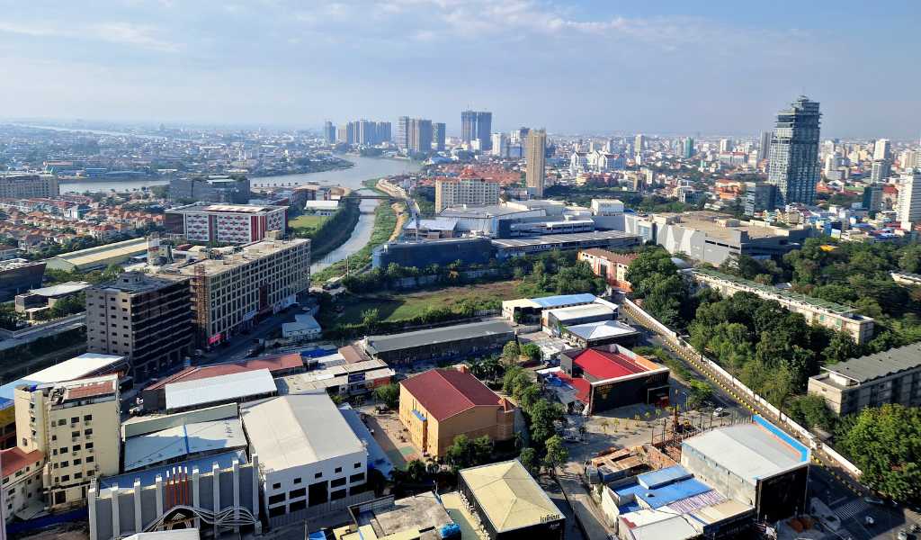 View of Phnom Penh city