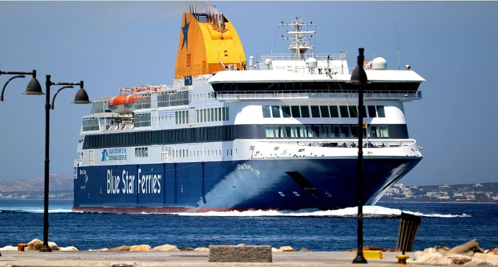 Blue star ferry Greece